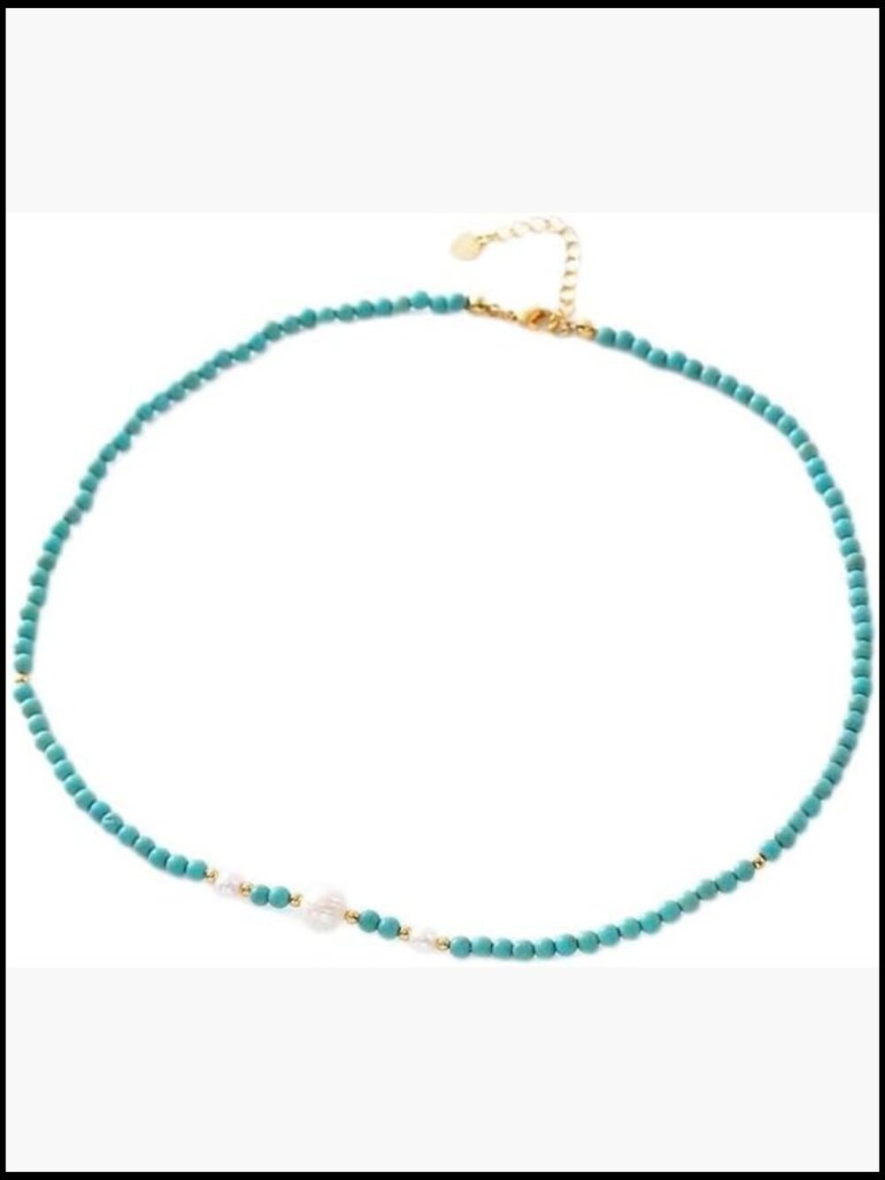 Beaded Choker Necklace Natural Stone Strand Wedding Party Handmade Boho Jewelry